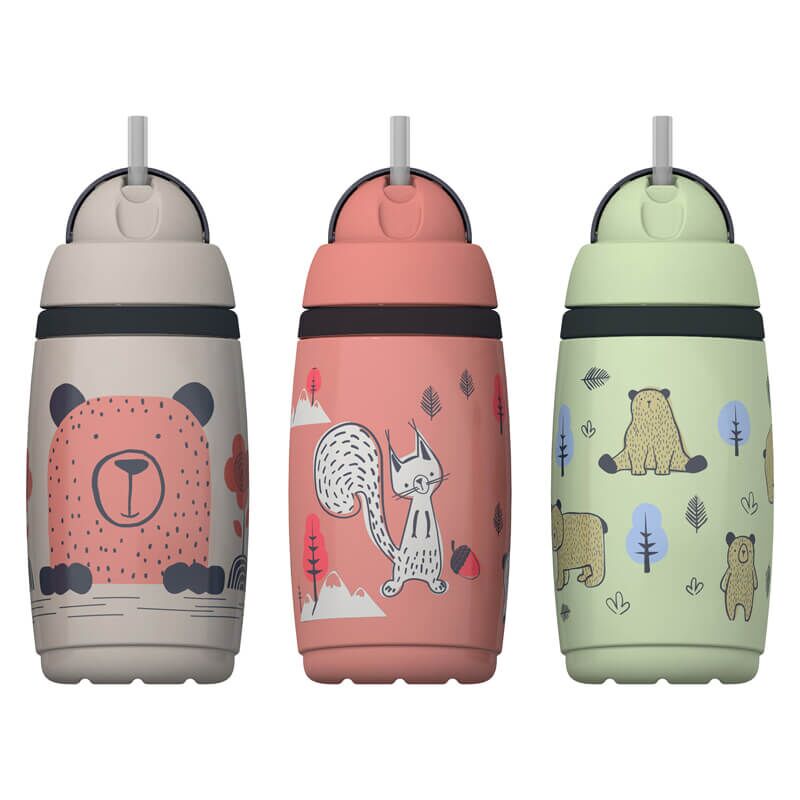 Cana cu pai izoterma, Tommee Tippee 266ml, 3 modele