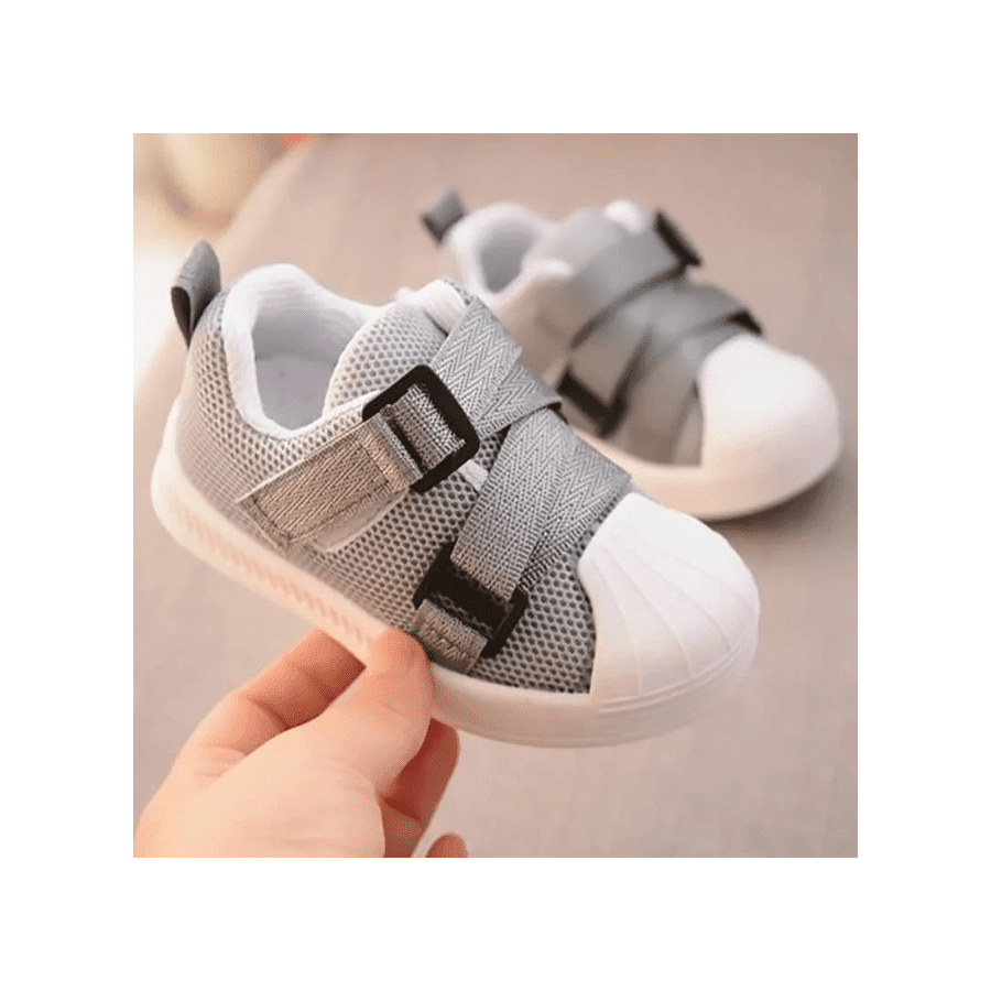 Pantofi sport cu talpa flexibila pentru bebelusi, Gri